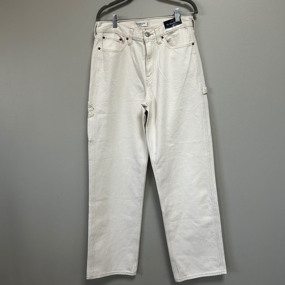 Abercrombie & Fitch Denim - Abercrombie & Fitch curvy love mid rise slouchy carpenter jeans size 27